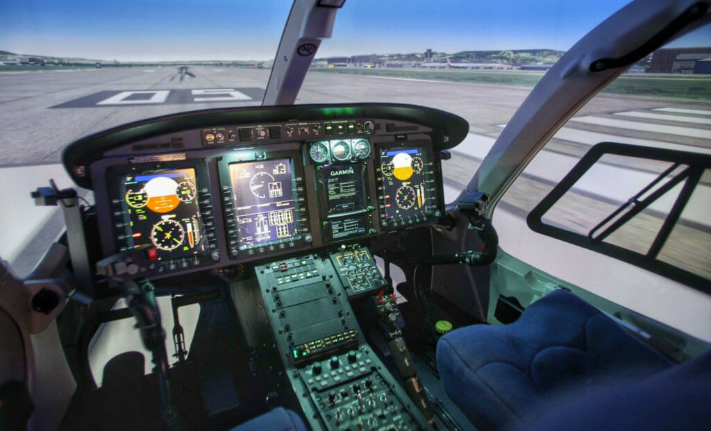 Built upon TRU's ODYSSEY H platform, the Bell 429 full-flight simulator was developed especially for the unique training requirements and needs of the helicopter pilot. Bell Photo