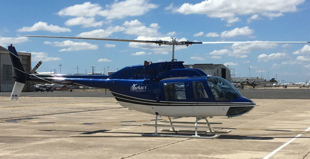 Collaboration between Heliwest, Bell Helicopter subsidiary Aeronautical Accessories, and VHA, assisted Melbourne-based Australasian Jet complete installation, ground tests, and flights from Essendon Airport. Heliwest Photo