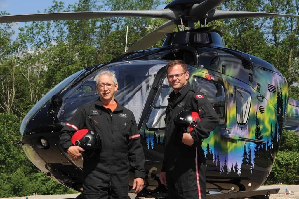 Phoenix Heli-Flight president Paul Spring (left) has been one of the helicopter industry's most vocal champions of FDM. Mike Reyno Photo
