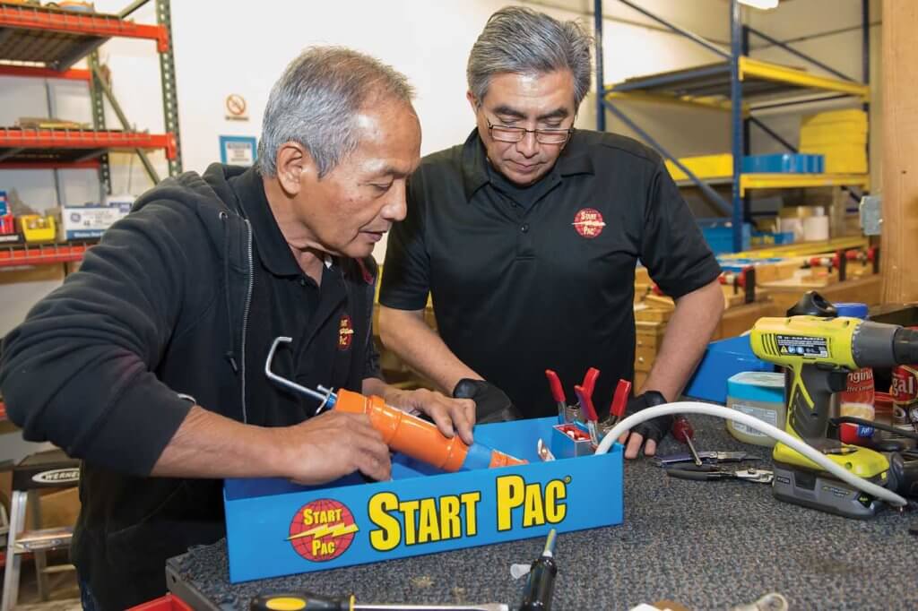 Start Pac's aircraft power supplies vary from 25 amps to 400 amps.