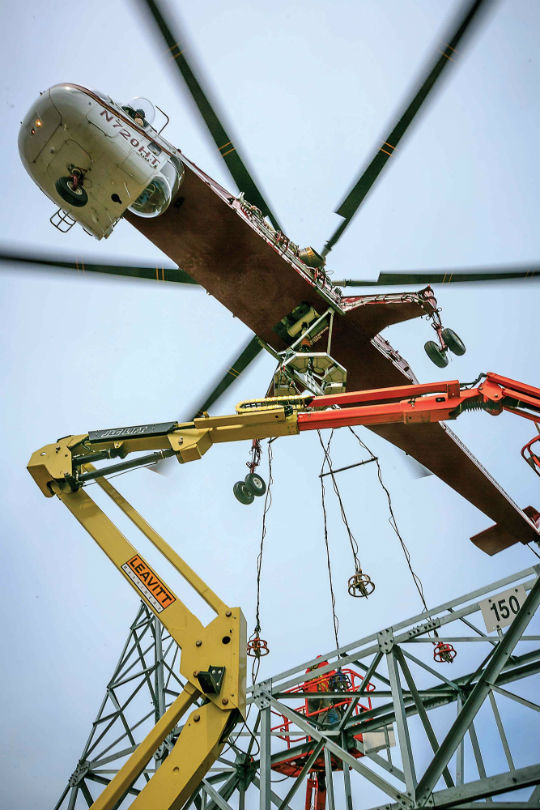 The ultimate heavy lifter, the Sikorsky CH-54B Tarhe, operates in the restricted category, while its civilian counterpart, the Erickson Aircrane, is in the standard/transport category. Heath Moffatt Photo