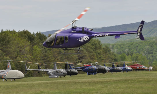 The fly-in is the only aviation event in the world where the new Bell 505 JetRanger X light helicopter has made public flight demonstrations. 
