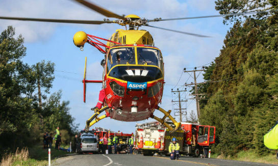 The rescue service operates 24 hours a day, seven days a week, 365 days a year, using two MBB BK-117-850D2 helicopters and a standard crew consisting of a pilot, co-pilot, doctor, and a paramedic. Daniel Hines Photo
