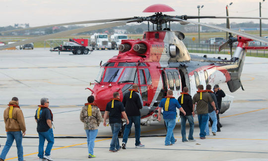 The Airbus Helicopters H225 Super Puma shares long range hauling responsibilities with the S-92. Dan Megna Photo