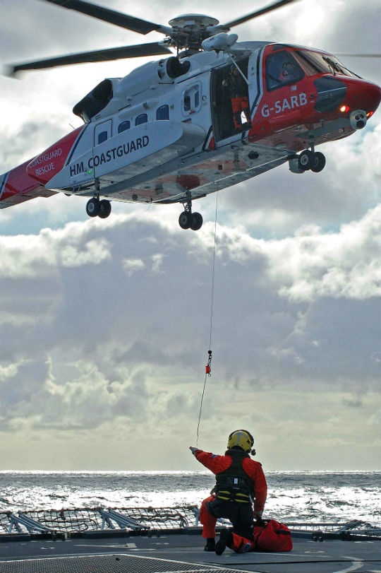 Bristow began its 10-year U.K. SAR contract in April 2015. Search-and-rescue is one of the sectors that offers offshore operators an opportunity to offset the decline in oil-and-gas revenues. Mark Connell Photo