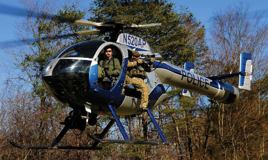 Although the ASU trains for active shooter scenarios, airborne use of force would only be exercised in extreme situations.