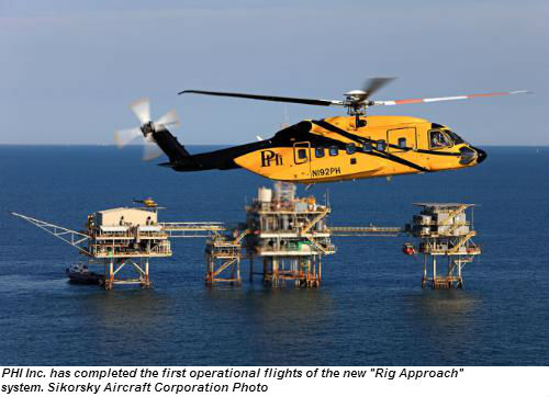 PHI flies first Rig Approach customer flights in the S-92
