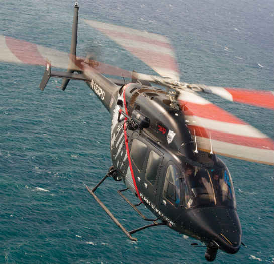 This Bell 429 is one of three operated by the Puerto Rico Police FURA aviation unit, and is a fine example of Ecolift Corporation’s custom completion and paint capabilities. The paint scheme, also developed by Ecolift, won Vertical Magazine’s Best Liveries contest in 2015.