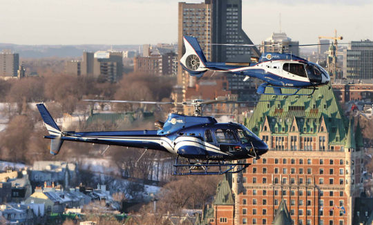 GoHelico, Capitale’s aerial tourism arm, offers three tours: a 15-minute tour of Quebec City, a 30-minute tour over the Montmorency Falls, and a two-hour flight to the Jacques-Cartier National Park. Maxime Perron Caissy Photo