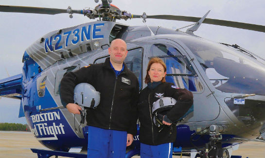 Pilot Lynda Colarossi praised MedFlight’s willingness to invest in safetyenhancing technologies. “If we find there’s something out there that can make our life easier or safer, we can go to our administrators and get it,” she said. James De Boer Photo