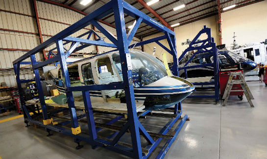 RSI is able to repair Bell 206 and 206L model airframes and tailbooms.