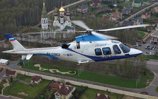 AgustaWestland has seen success in Russia, including with the AW109 Grand. AgustaWestland Photo