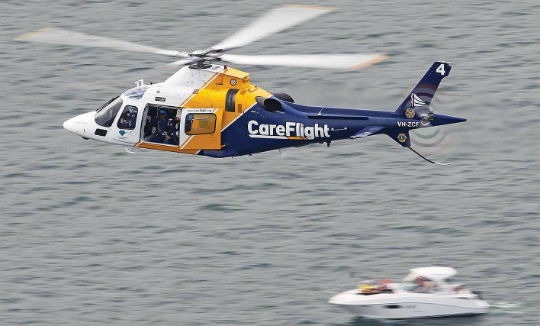 Although the Head Injury Retrieval Trial is now over, the people of Sydney continue to support CareFlight’s mission. Paul Sadler Photo