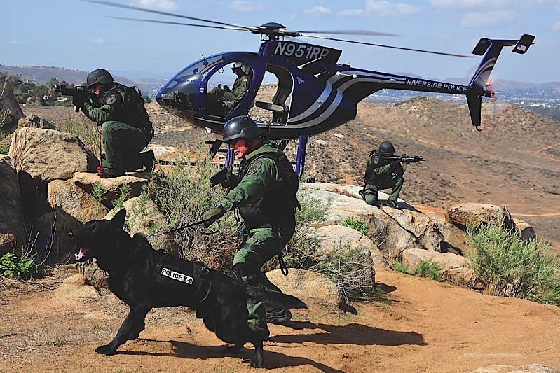 In addition to its patrol duties, the Riverside Police Department Aviation Unit assists special divisions within the department.