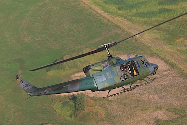 The U.S. Air Force has 59 UH-1N Hueys in service, with many of those dedicated to supporting the nuclear-tipped Minuteman III ICBM fields. It is about as serious of a job as any helicopter and crews can be assigned to.