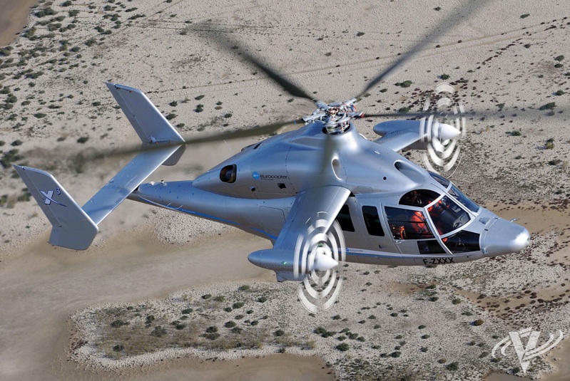 Eurocopter's X-cubed is one of the helicopter industry's new high-speed prototypes. Patrick Penna/Eurocopter Photo