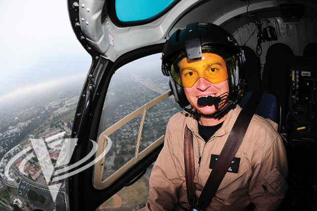 Helinet pilot Jay Stowells flies the late shift in Air 7 HD.