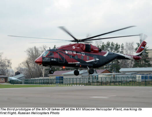 Mi-38 with Russian TV7-117V engines makes first flight - Vertical Mag