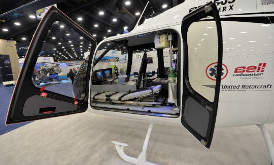 United Rotorcraft unveils EMS interior for Bell 505 Jet Ranger X