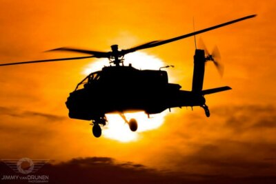 A Dutch Apache crossing the sun.