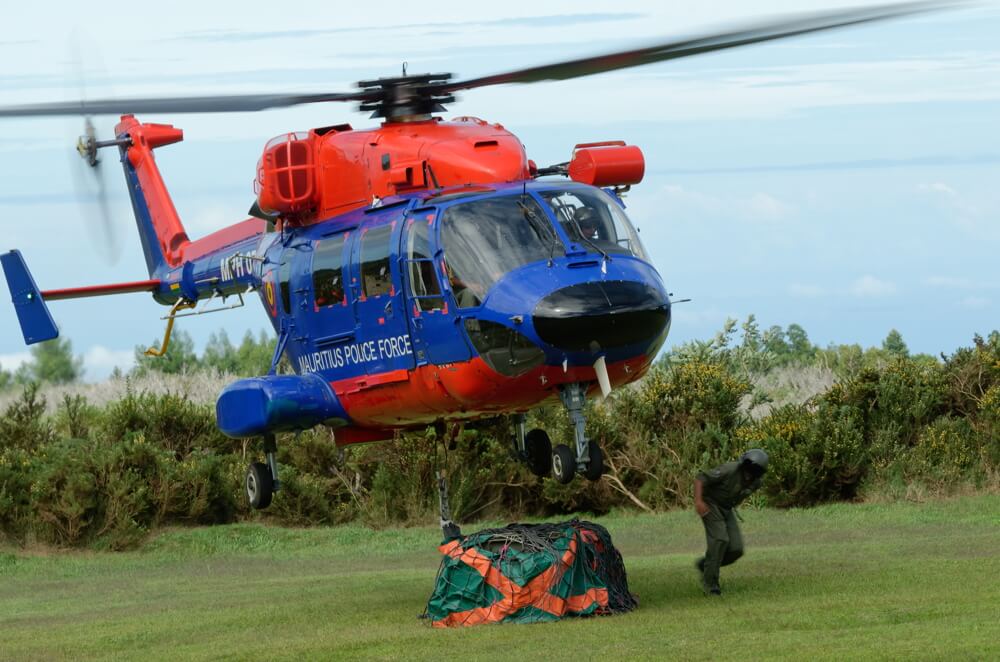 Regimental exercise "Aubert", with the 2nd Marine Infantry Parachute Regiment of FAZSOI (French Armed Forces in the Southern of the Indian Ocean) and the Mauritius Advanced Light Helicopter (Dhruv) of the Police Helicopter Squadron of the Mauritius Police