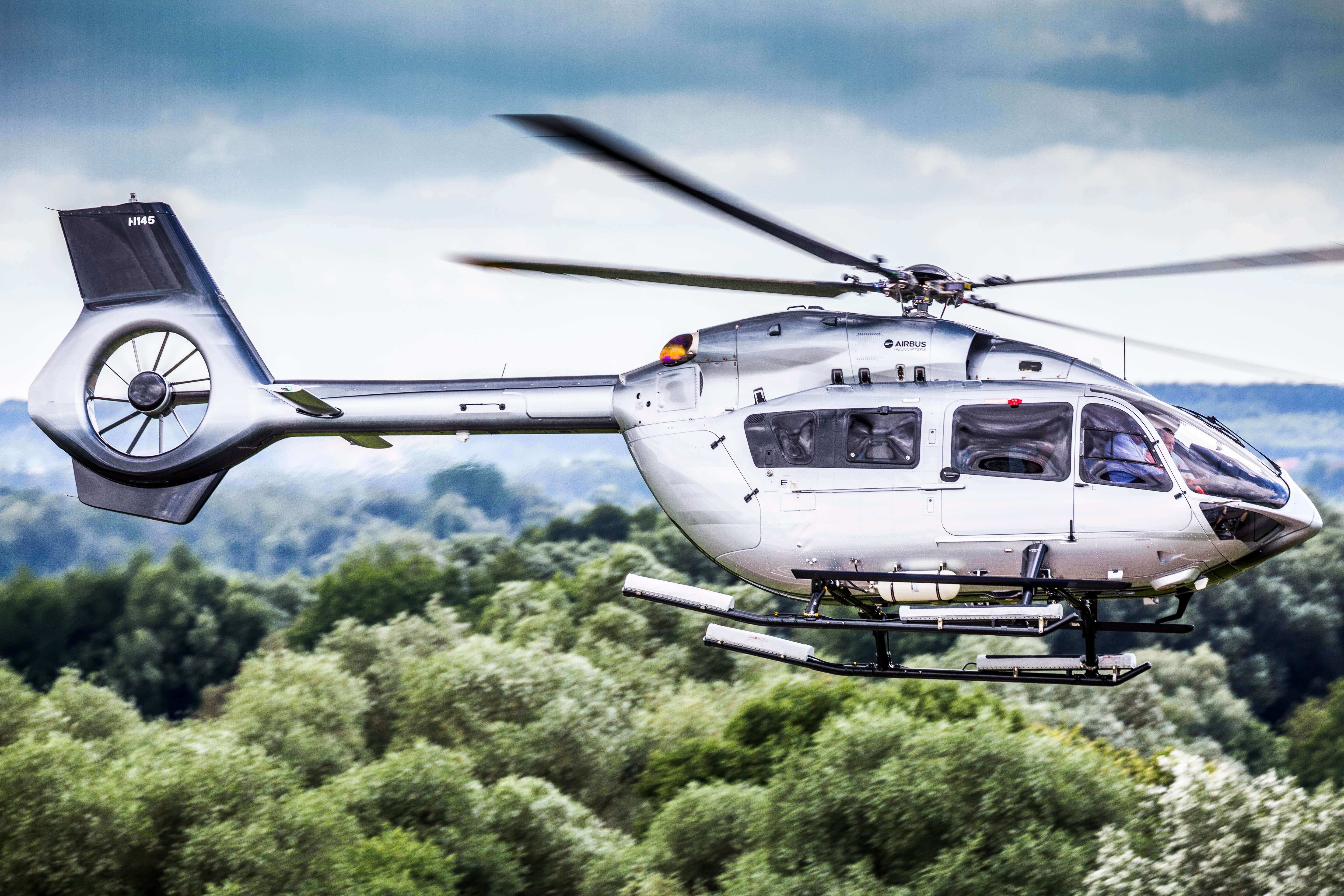 The new H145 MB helicopter from Airbus.