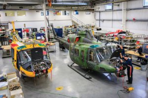 Alpine Aerotech has expanded steadily into an all-round one-stop shop with full capabilities of paint, structures, component overhaul, avionics and manufacturing for helicopters.