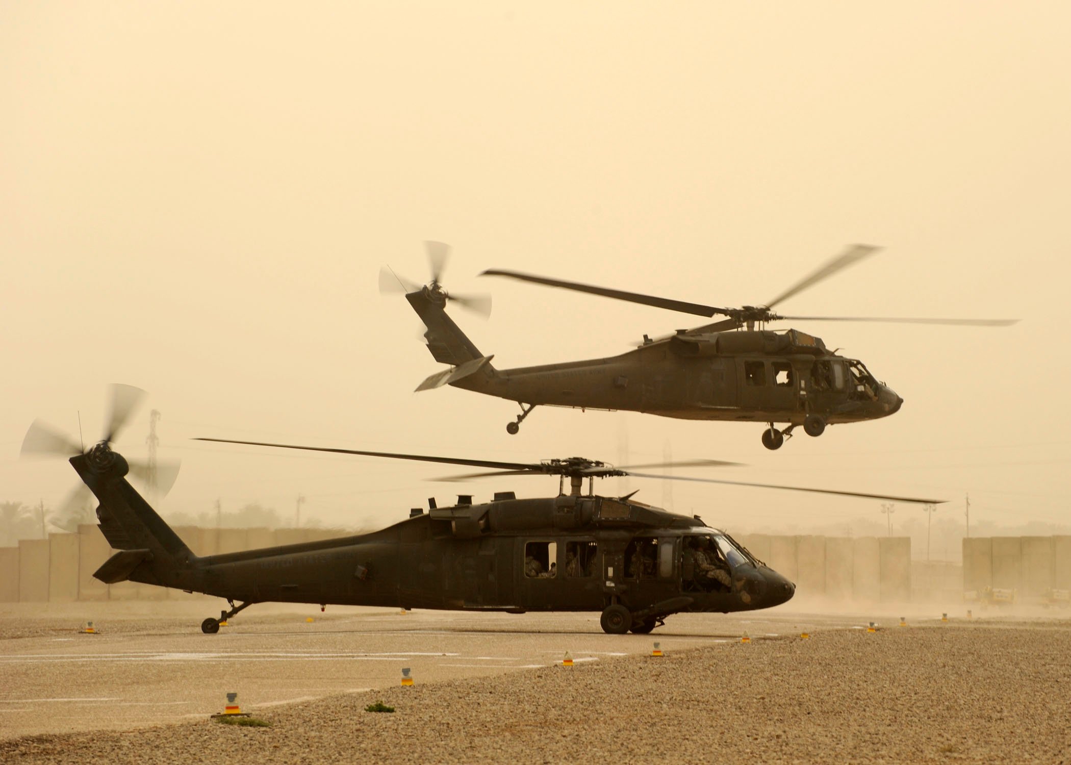 U.S. Army UH-60 Black Hawk helicopters