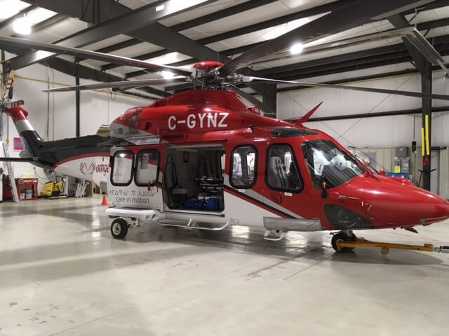 The newly equipped AW139