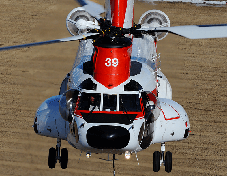 Columbia Helicopters has used bubble doors for its roughly 50-year history of flying external loads. The company plans to use bubble doors on its Model 234 (pictured) and Model CH-47D Chinooks. Columbia Helicopters Photo