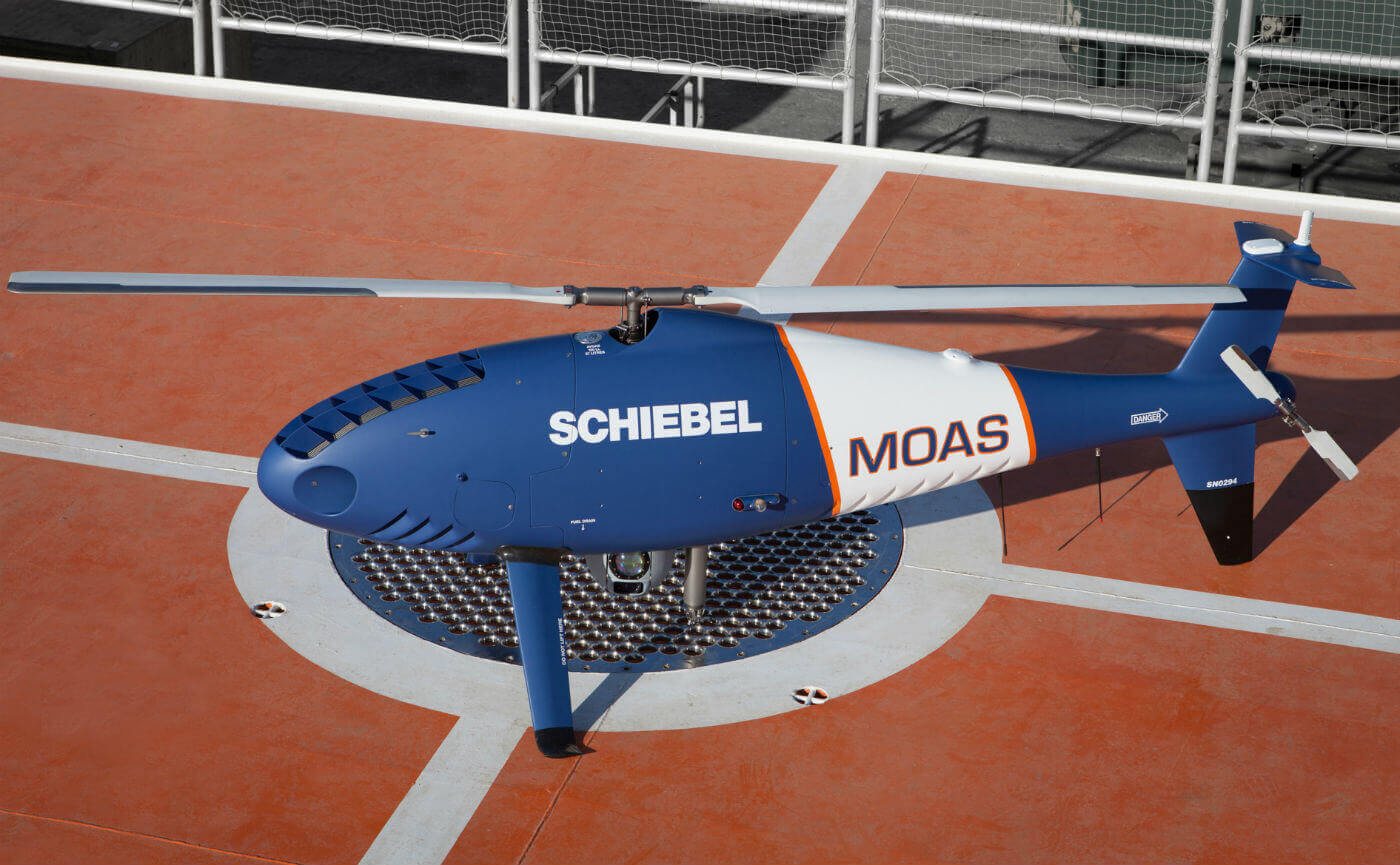 Since MOAS launched in 2014, a total of around 30,000 persons have been rescued and assisted with medical aid. During this year’s mission, Schiebel provided MOAS with a Camcopter S-100 system, and an experienced team of onboard operators. Schiebel Photo