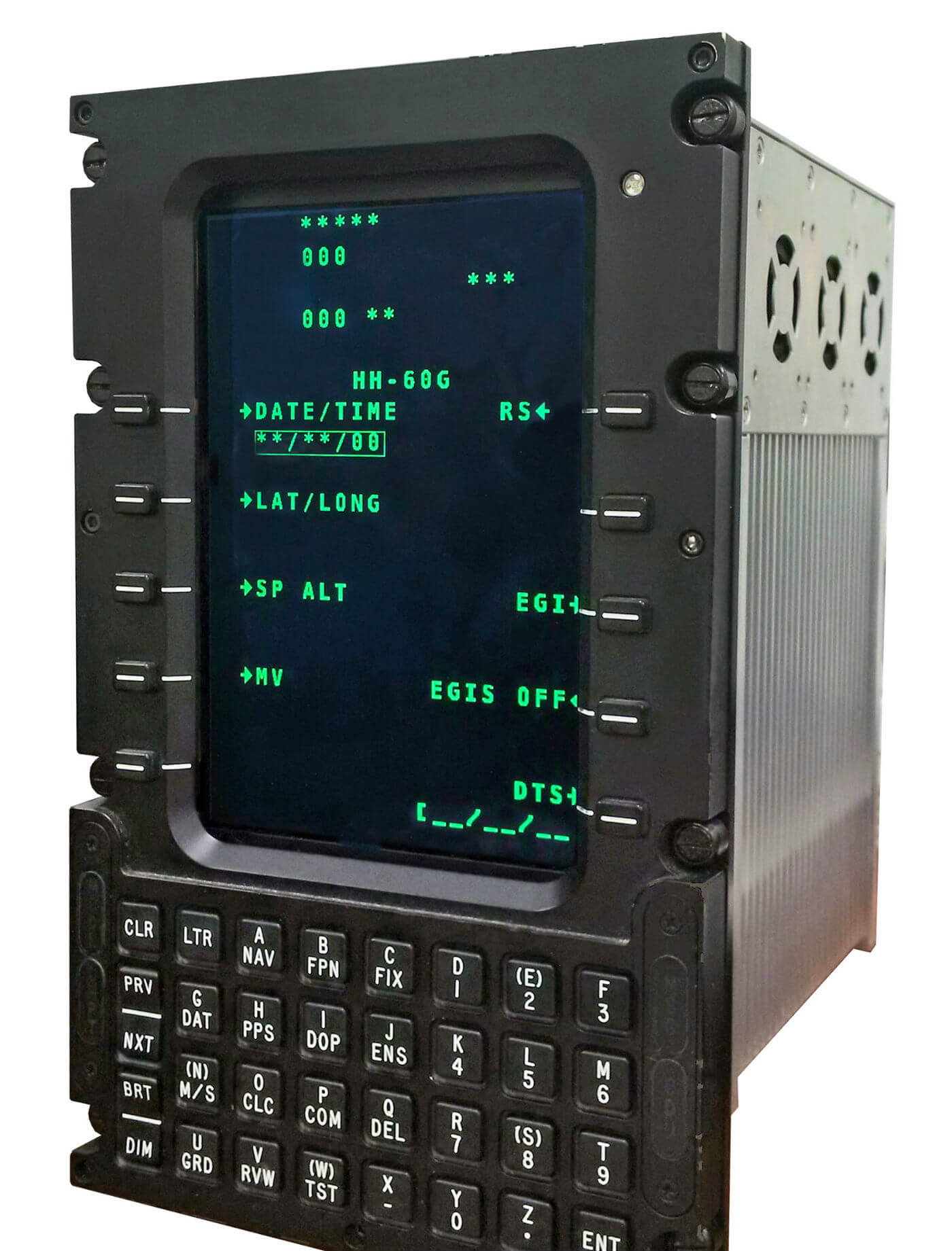 The CMA-2082M is an intelligent, self-contained multifunction control and display unit that integrates and provides centralized control of navigation sensors, communications radios, displays, mission avionics and aircraft systems. Esterline Photo