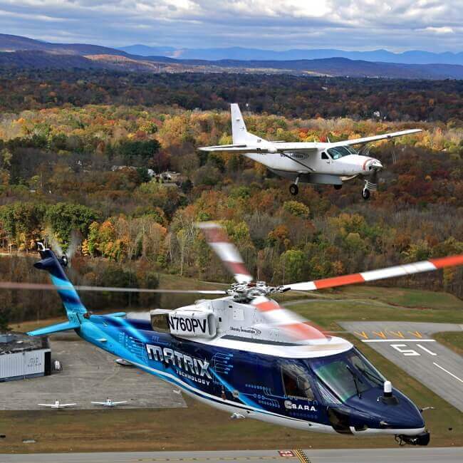After completion of the first two phases of the program, Sikorsky successfully integrated its Matrix Technology into Sikorsky’s Autonomy Research Aircraft (SARA) and also on a Cessna Caravan. DARPA Photo