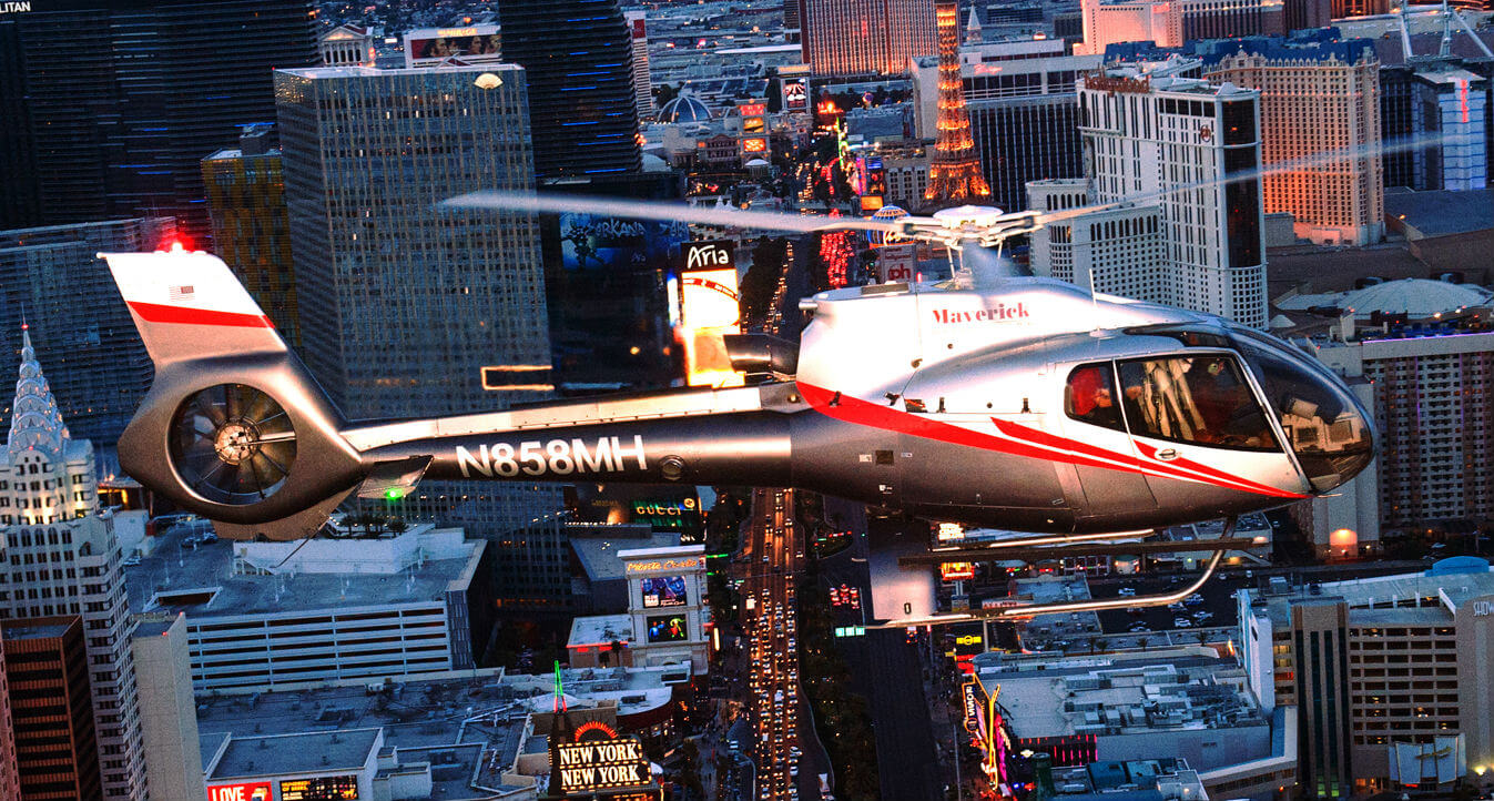 All flights will take place in an Airbus EC130/H130 ECO-Star helicopter. Maverick Helicopters Photo