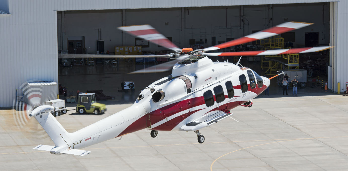 When certified, the 525 will be the first commercial fly-by-wire civil part 29 helicopter. Bell Helicopter Photo