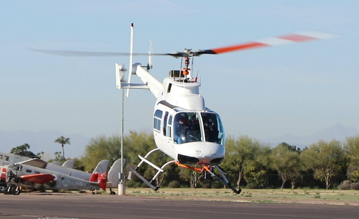 VHA achieves first flight of composite 206L LongRanger main rotor
