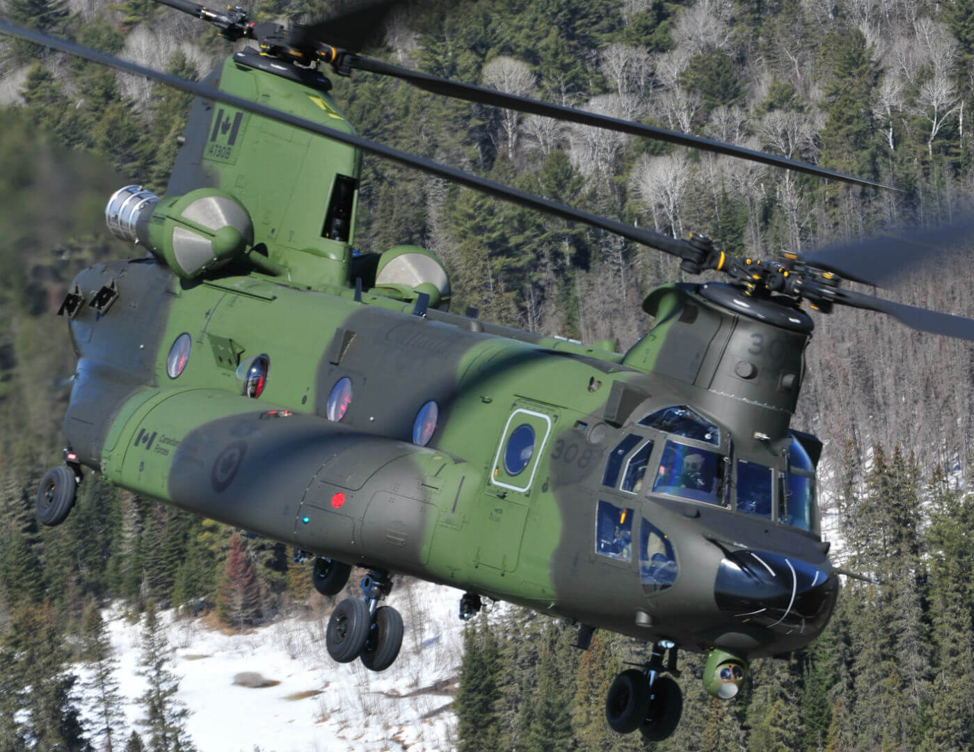 At present, the RCAF does not have an approved project to upgrade the CH-147F Chinook fleet, but it is seeking to improve the weapons system through the normal project approval process to "maintain relevance and compliance." Mike Reyno Photo