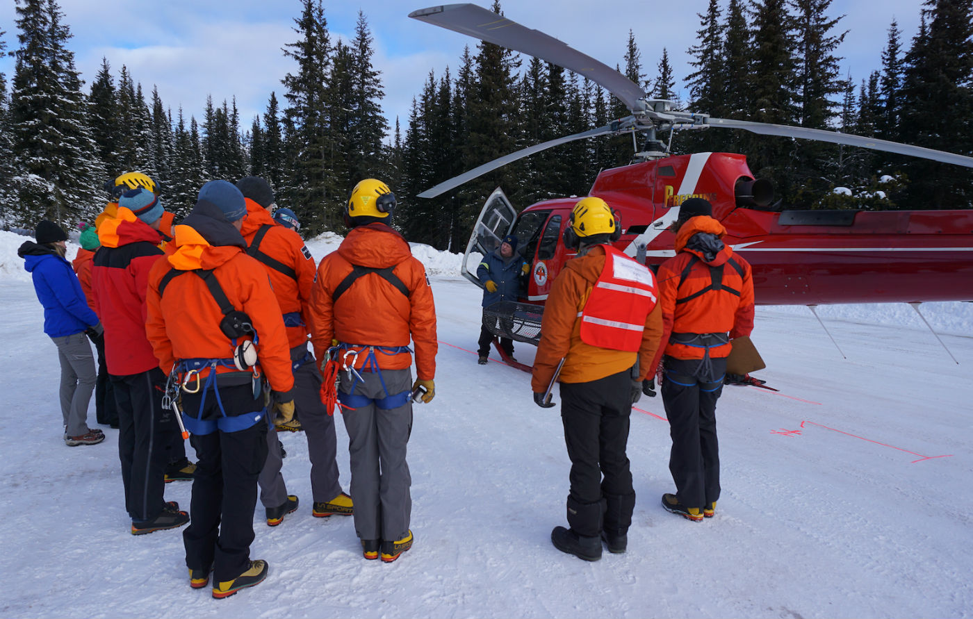 Parks Canada trains Jasper-based SAR teams on new human external cargo equipment from Boost Systems. Boost Human External Cargo Systems Photo