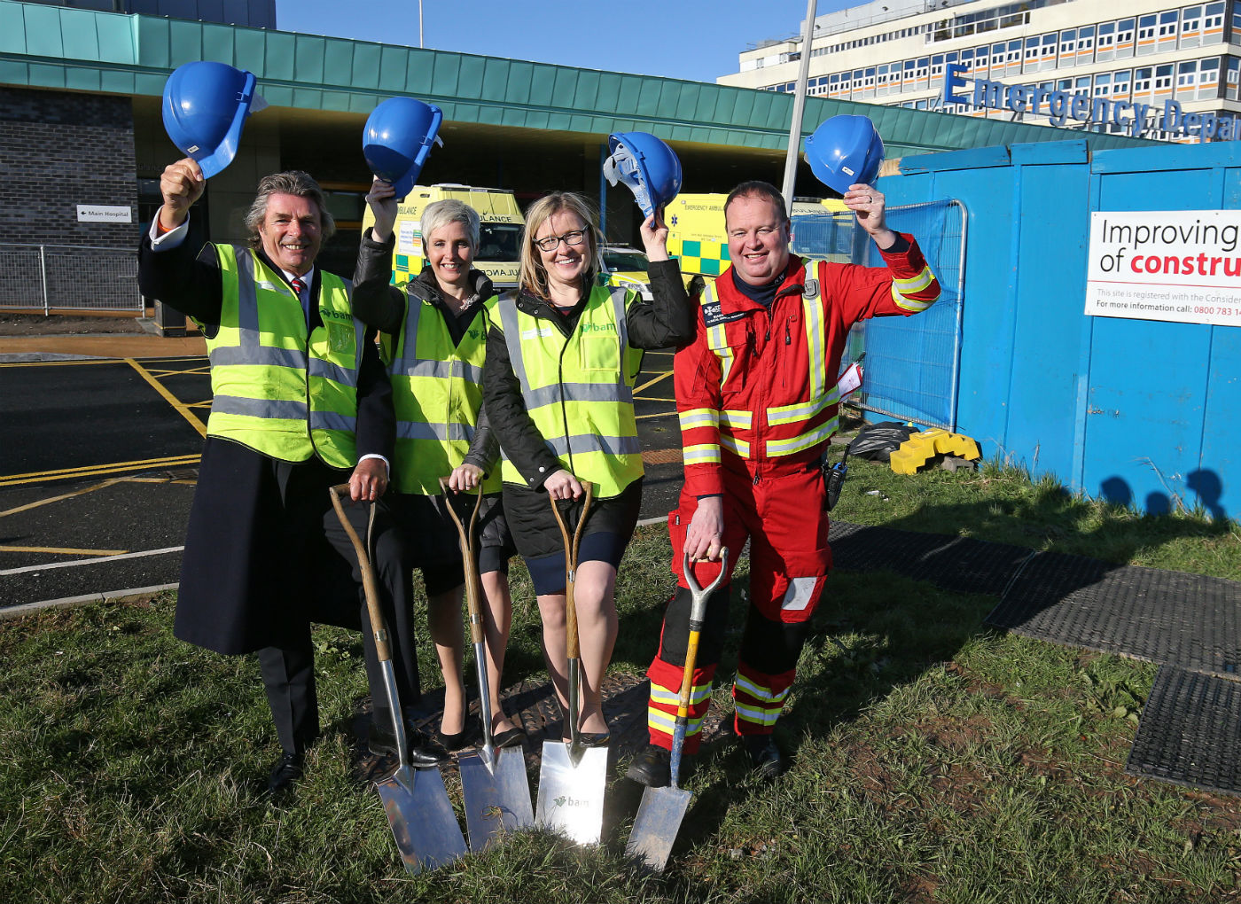 From left: Robert Bertram, chief executive, HELP Appeal; Sharon Scott, divisional medical director for surgery and anaesthesia, Aintree University Hospital; Catherine McMahon, consultant neurosurgeon, The Walton Centre; and Mark Evans, clinical service manager, North West Air Ambulance. HELP Appeal Photo