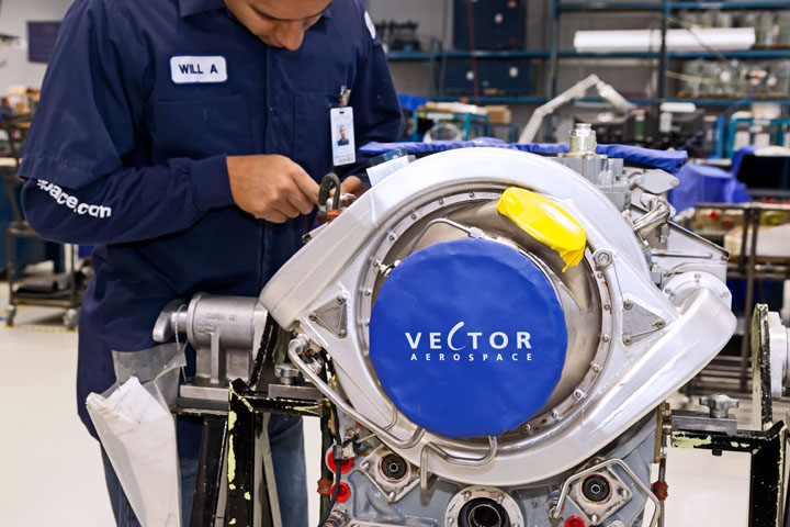 This is the first major contract to be awarded to Vector Aerospace by a branch of the Italian government. Vector Photo