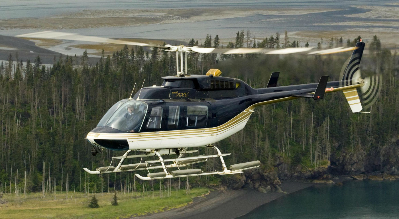 The parabolic ramp design in Onboard’s Bell 206L suspension assembly gradually decelerates the rolling trolley to minimize side-to-side impact of the load when the helicopter is in motion. Bell Photo