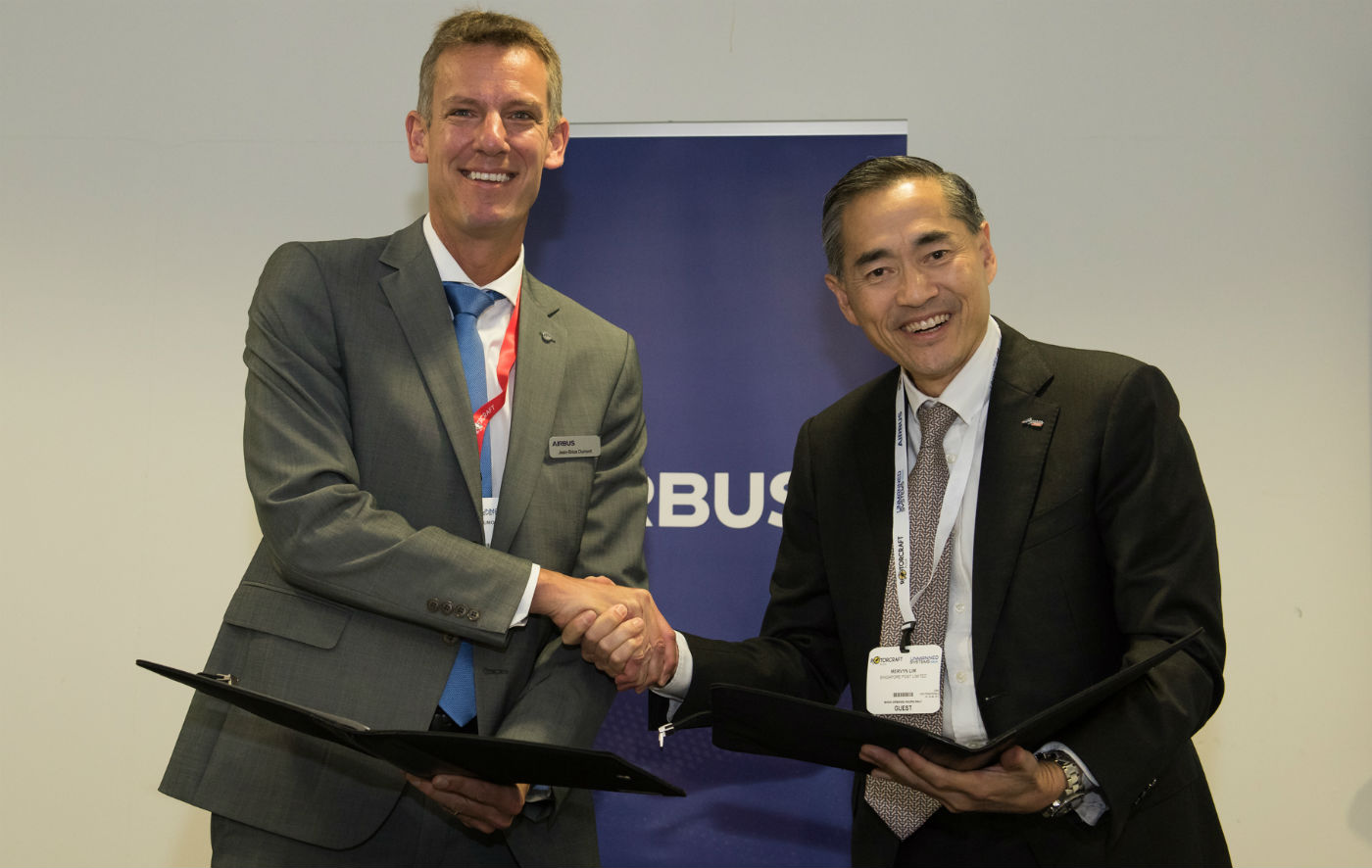 As the logistics partner for Skyways, SingPost will bring its expertise in software systems that control and manage delivery networks, customer-interface systems and real-time back-end links to a delivery system that serve the last mile. Airbus Photo