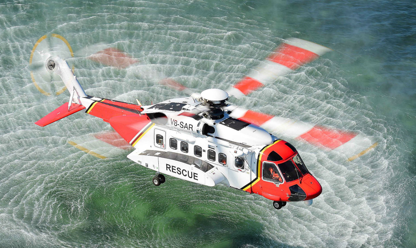 Sikorsky recently celebrated Brunei Shell Petroleum for 50 years of continuous operation with Sikorsky aircraft. BSP currently operates three S-92 helicopters, one of which is dedicated to the SAR mission. Ned Dawson Photo