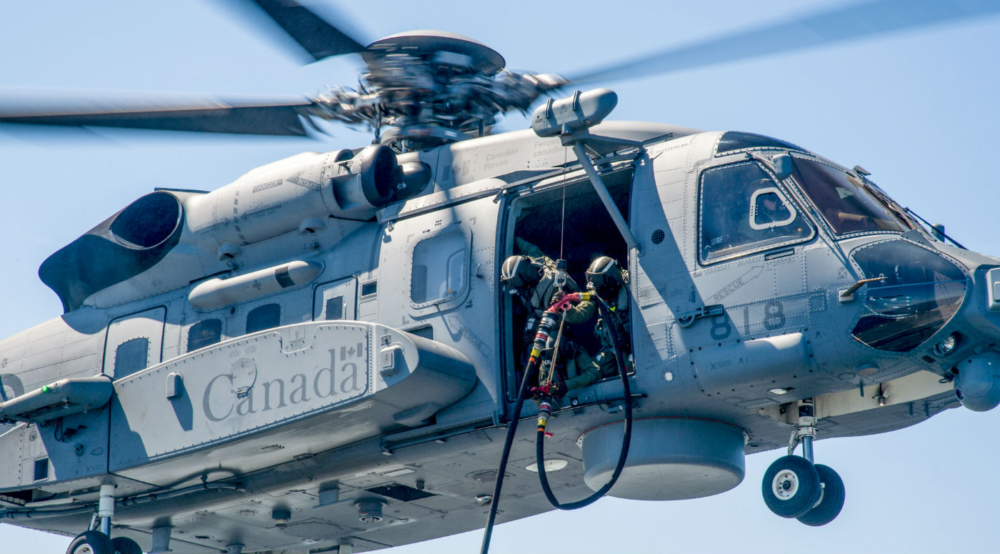 Both Sikorsky and BAE, which built the helicopter’s flight control system, are “fully engaged” in the ongoing investigation into a March 9 incident that saw a Cyclone experience a “momentary change in the descent rate” during a training mission. DND Photo