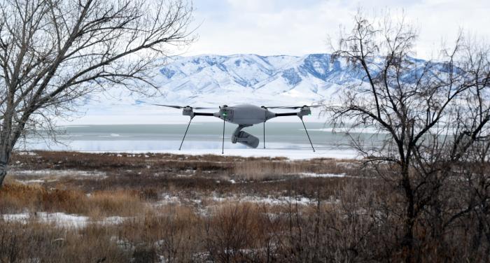 Indago 3 is a military-grade, all-weather quadrotor UAS equipped with TrellisWare Technologies software to provide a long-range, secure ISR platform for sensitive military operations. Lockheed Martin Photo