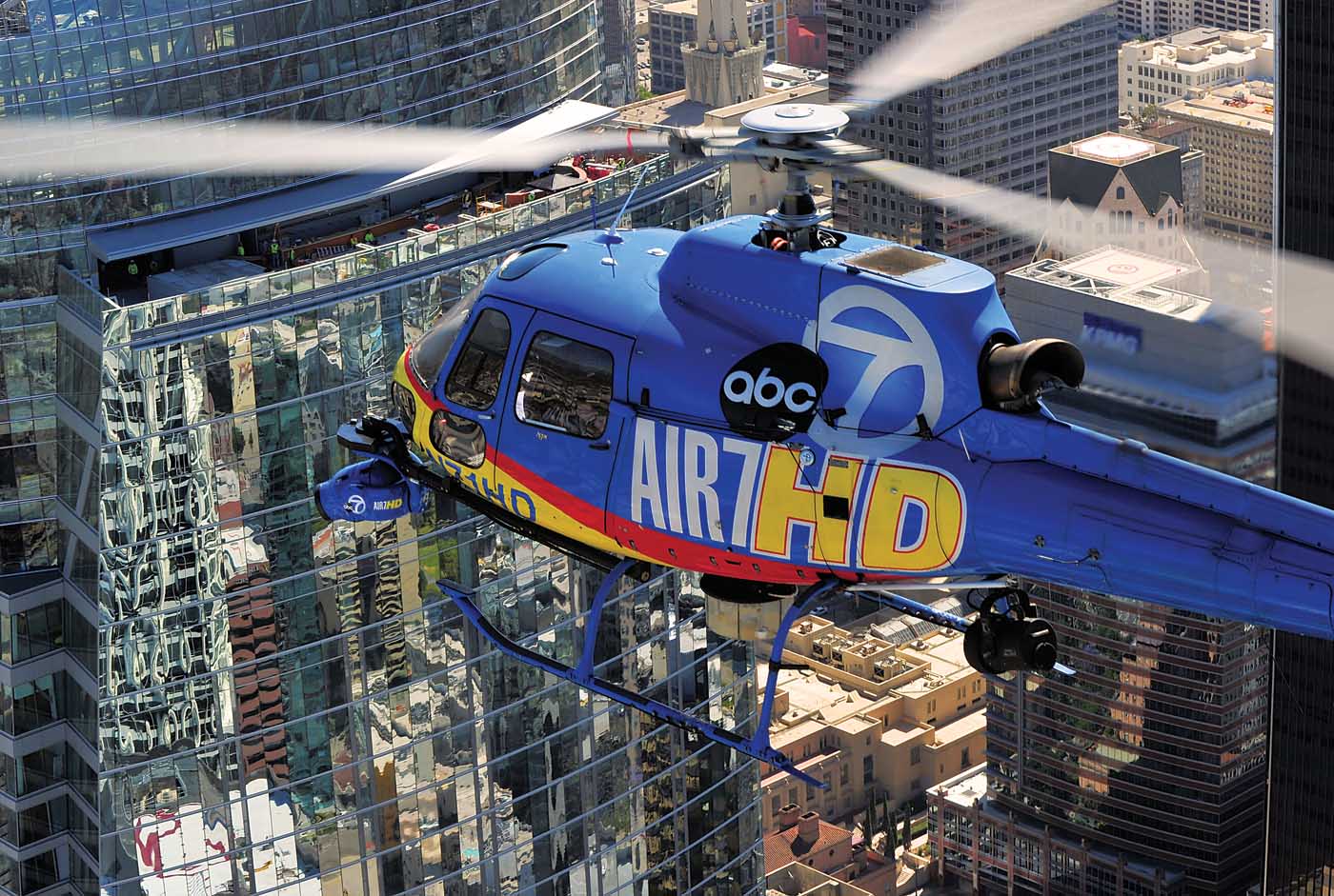 With all of Southern California to cover, Air 7 HD could be working a story over downtown L.A. and 20 minutes later be covering a story in the mountains of the Angeles Forest.