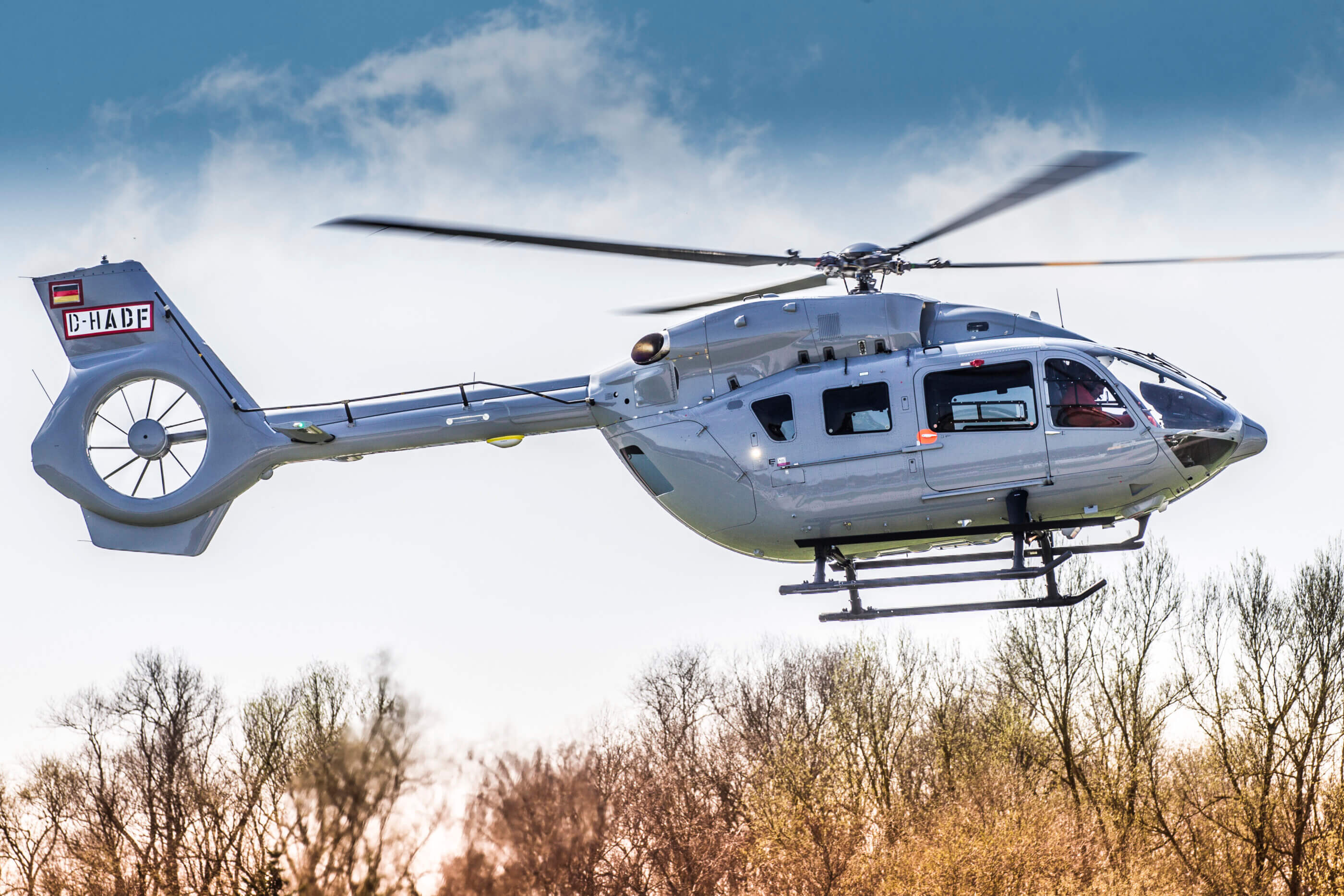 Airbus H145 helicopter in flight