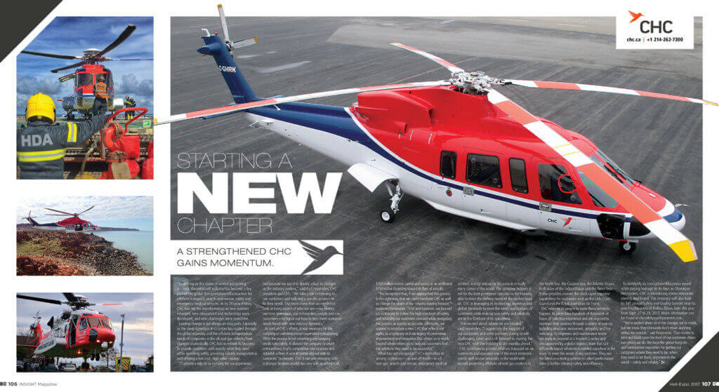 CHC Insight profile spread