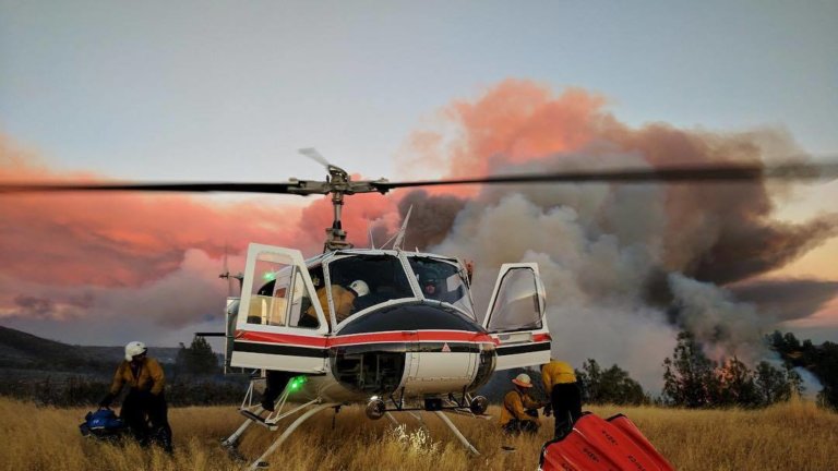 Initial attack on the Detwiler Fire. Photo by Instagram user @mactag_, submitted by @mediocrepilot using hashtag #verticalmag
