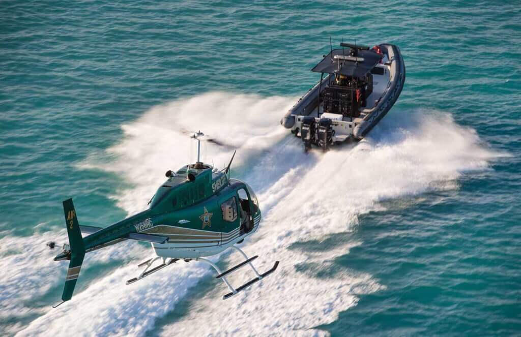 The Martin County Sheriff's Office (MCSO) Aviation Unit works closely with the agency's Marine Unit to provide public safety and law enforcement along the Atlantic coast and throughout many miles of inland waterways.